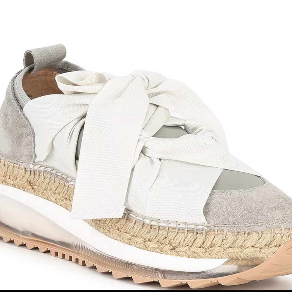 Free People Chapmin Suede Chunky Espadrille Platform Sneakers 37 US size 7